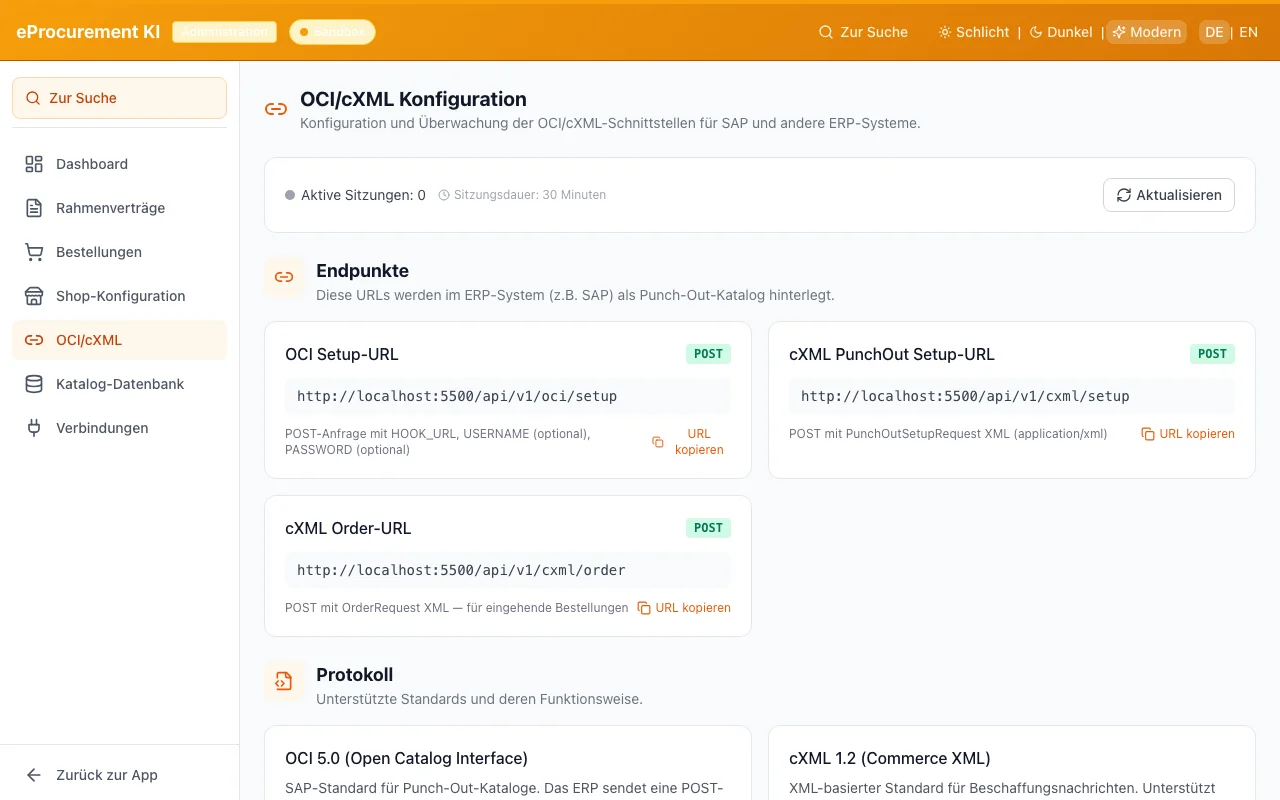 OCI 5.0 Integration: Der komplette Leitfaden